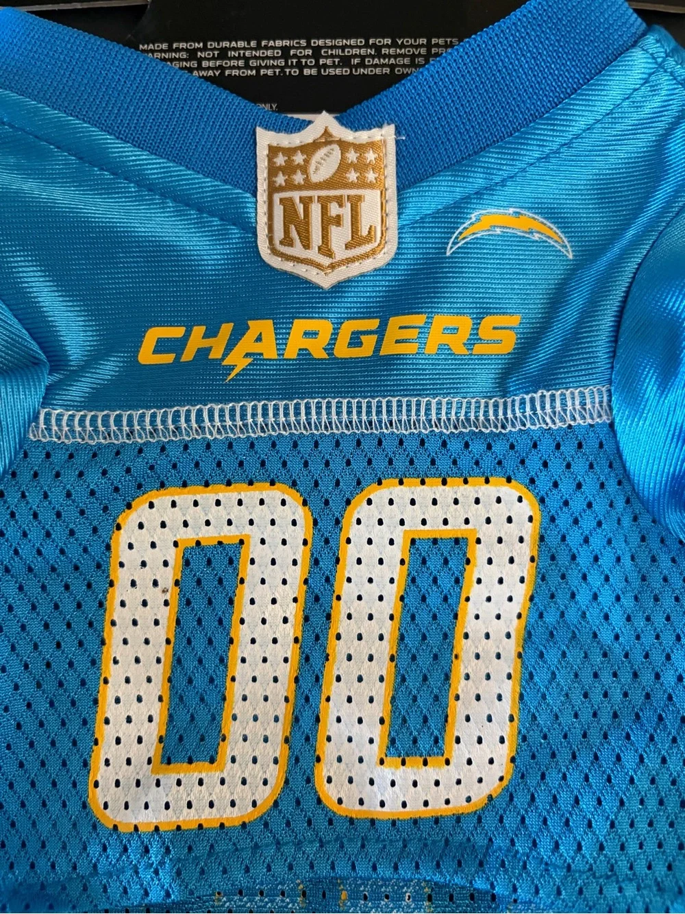NFL Pets First  Los Angeles Chargers Dog Jersey Size Small Powder Blue 00 New